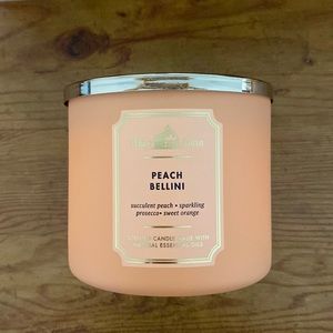 Brand New White Barn Peach Bellini Candle